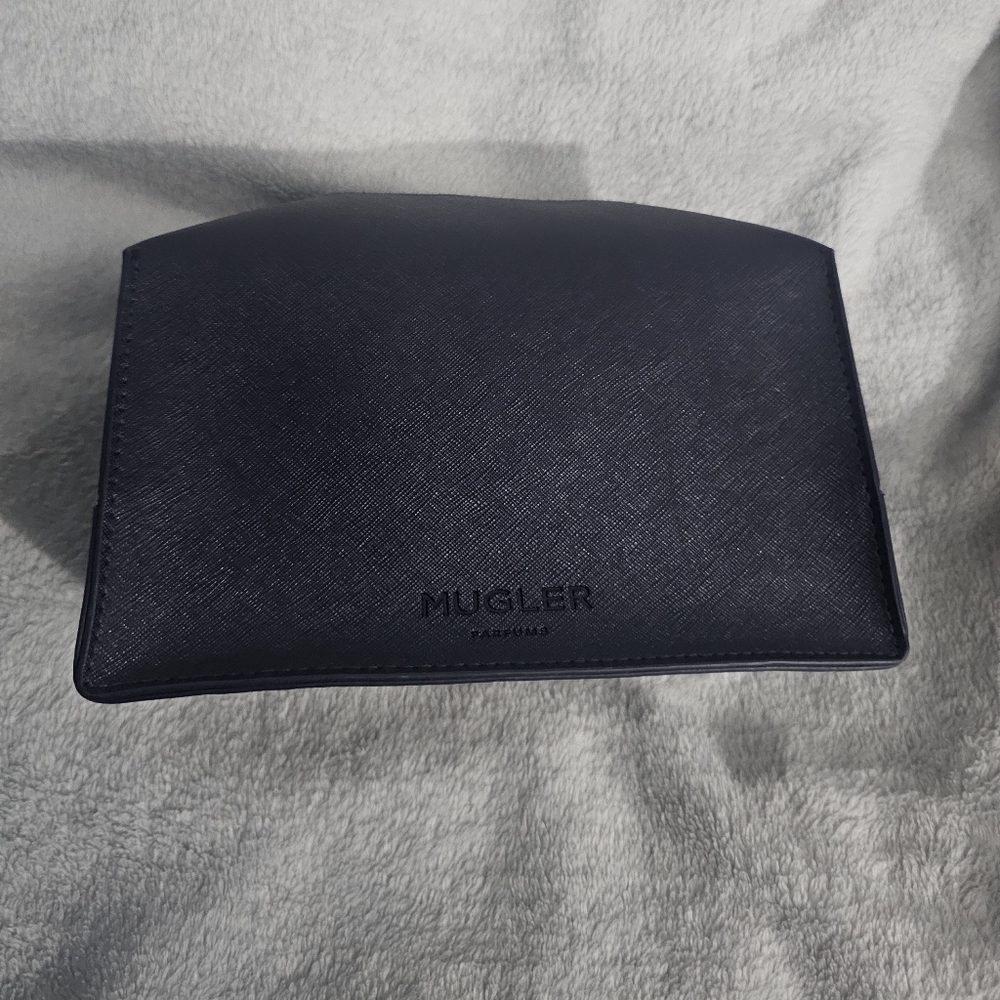 Mugler - Deep Navy Textured Fabric Toiletry Cosmetic Bag